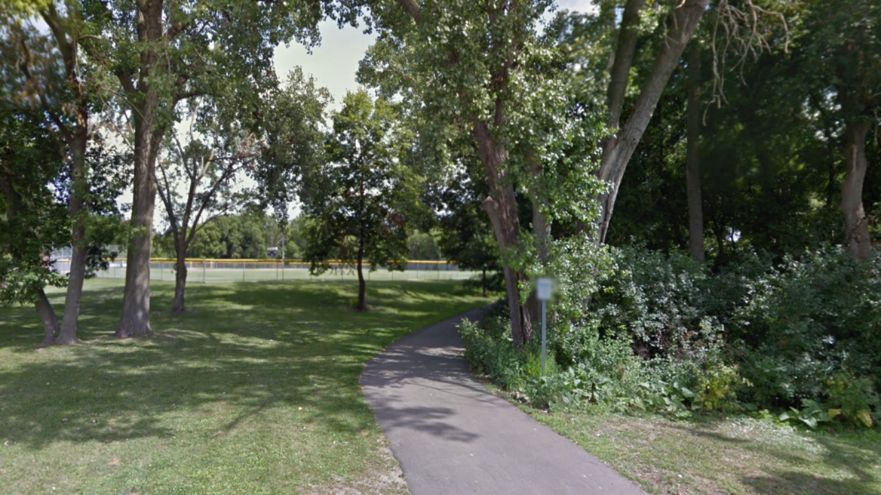 View of pathway at Cedar Knoll Park St. Louis Park, MN